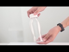 पीईटी प्लास्टिक निचोड़ सॉस की बोतलें ढक्कन फ्लिप शीर्ष खाद्य ग्रेड के साथ