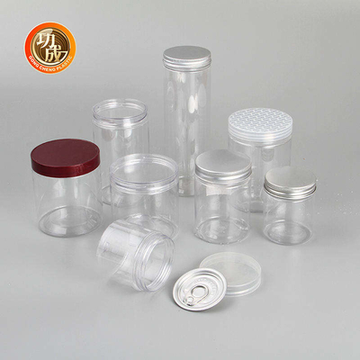 कस्टम छोटे प्लास्टिक खाद्य भंडारण कैंडी कुकी जार 420ml 500ml 600ml