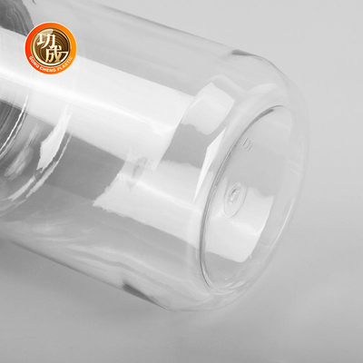 भोजन श्रेणी क्लियर प्लास्टिक जैम बोतल 500ml 2000ml पेट कुकी जार