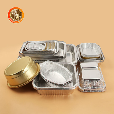 पन्नी ढक्कन डिस्पोजेबल एल्यूमीनियम धूपदान के साथ OEM अनुकूलित पैकिंग बक्से