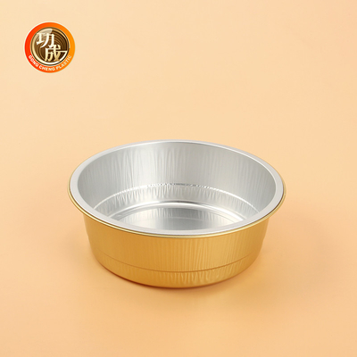 कस्टम लोगो सिल्वर/गोल्ड एल्यूमीनियम पन्नी लंच बॉक्स आयताकार आकार कस्टम खाद्य पैकेज