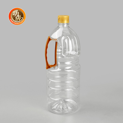 स्पष्ट प्लास्टिक सॉस की बोतलें खाद्य ग्रेड सिलेंडर पैकेजिंग 1000ml-1800ml क्षमता